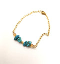 Turquoise gravel bracelet