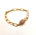 Freshwater pearl chunky bracelet