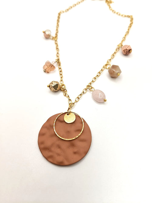 Charm metal necklace