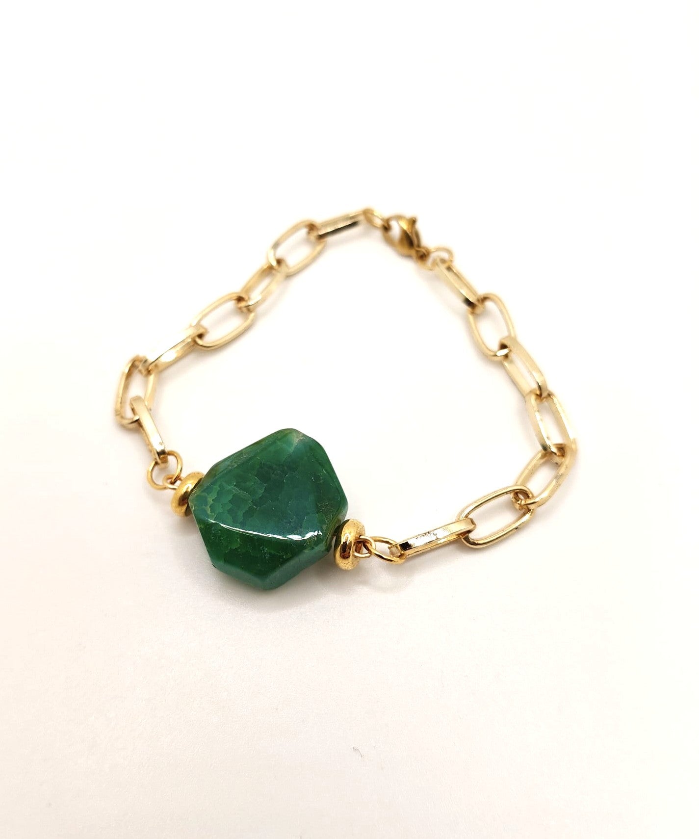 Radiant in green bracelet
