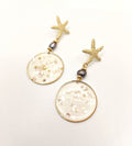 Summer vibes: starfish pearl earrings