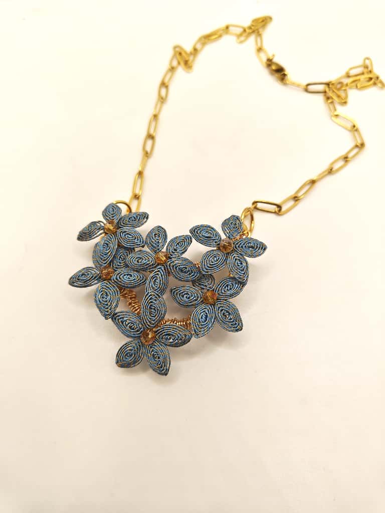 Ċelestina statement necklace